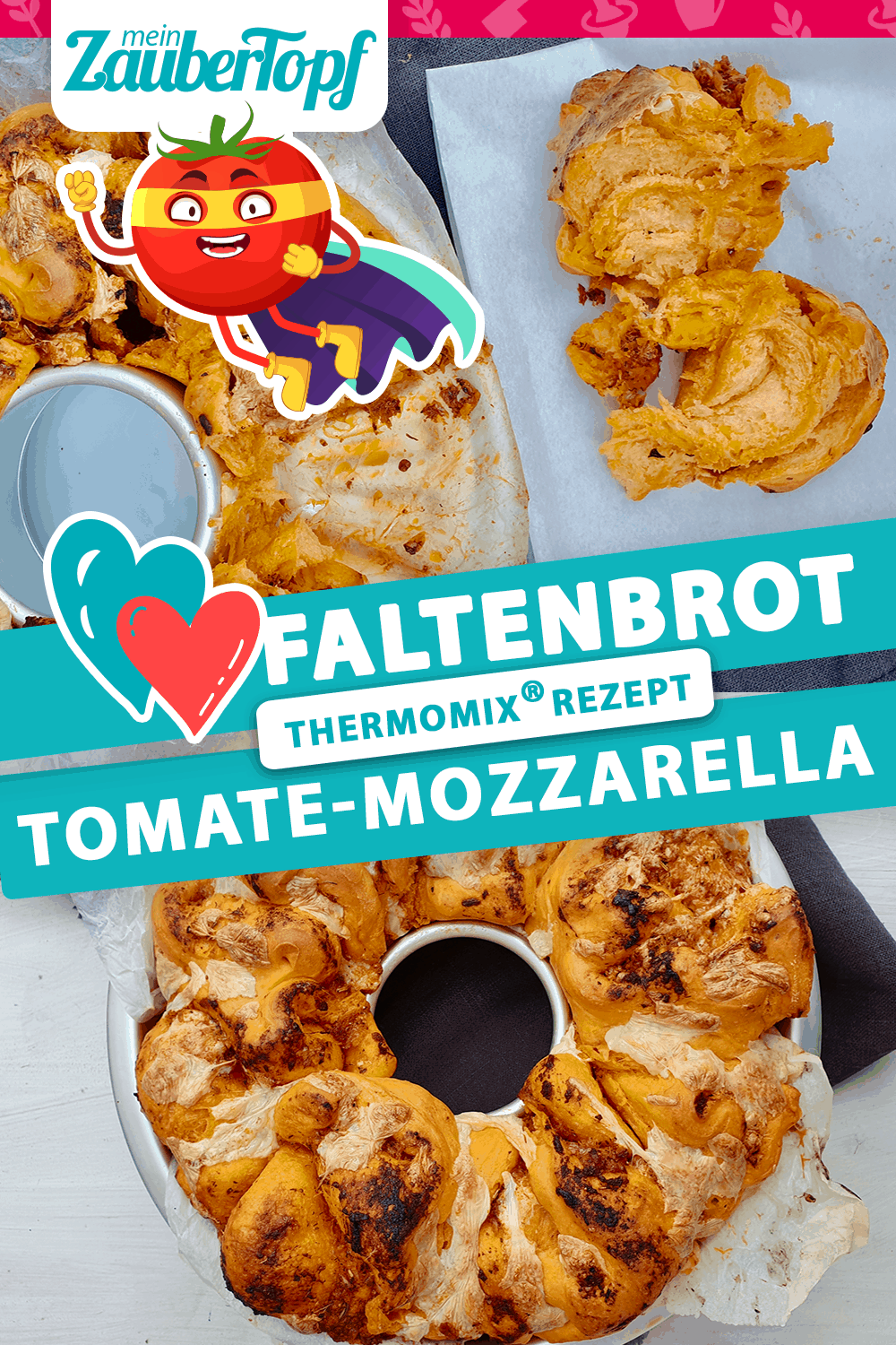 Faltenbrot Tomate-Mozzarella – Rezept für den Thermomix®