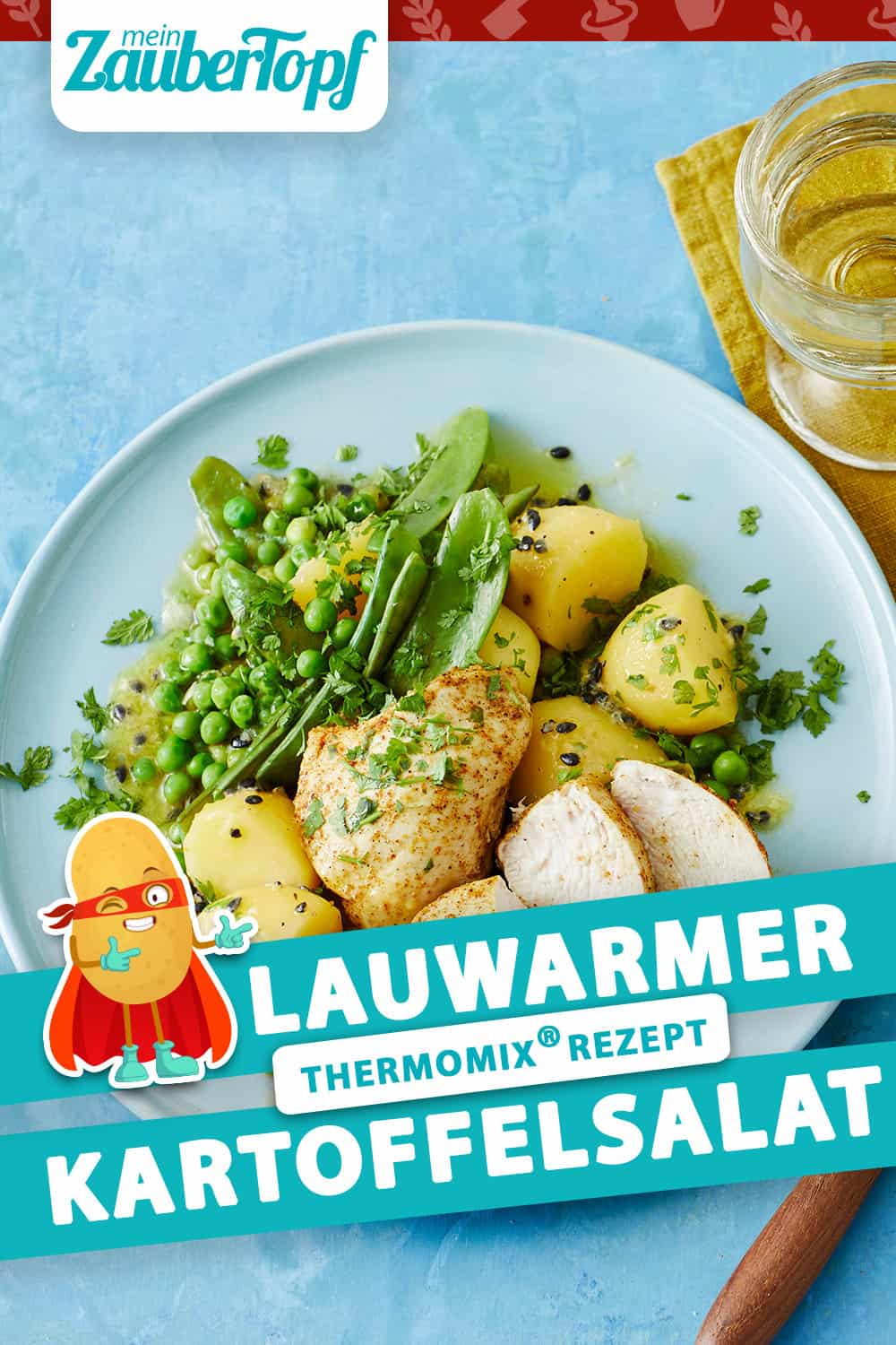 Lauwarmer Kartoffelsalat mit Curry-Hähnchen aus dem Thermomix® - Foto: Jorma Gottwald