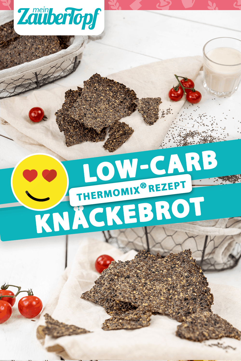 LowCarb Knäckebrot Rezept für den Thermomix®
