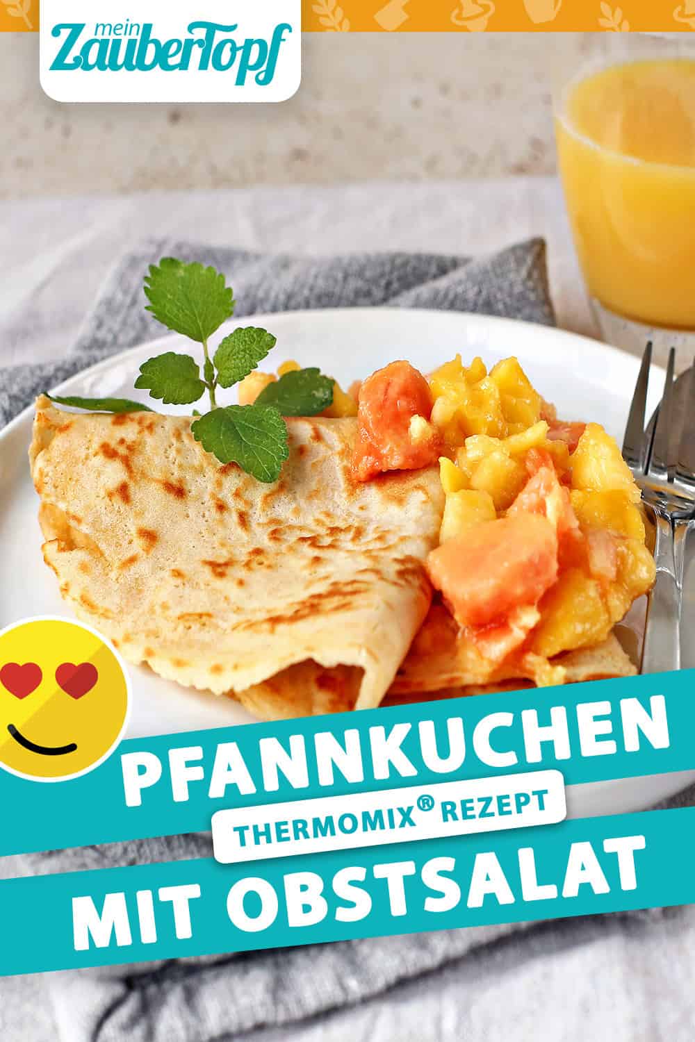 Pfannkuchen mit Obstsalat mit dem Thermomix® – Foto: Alexandra Panella