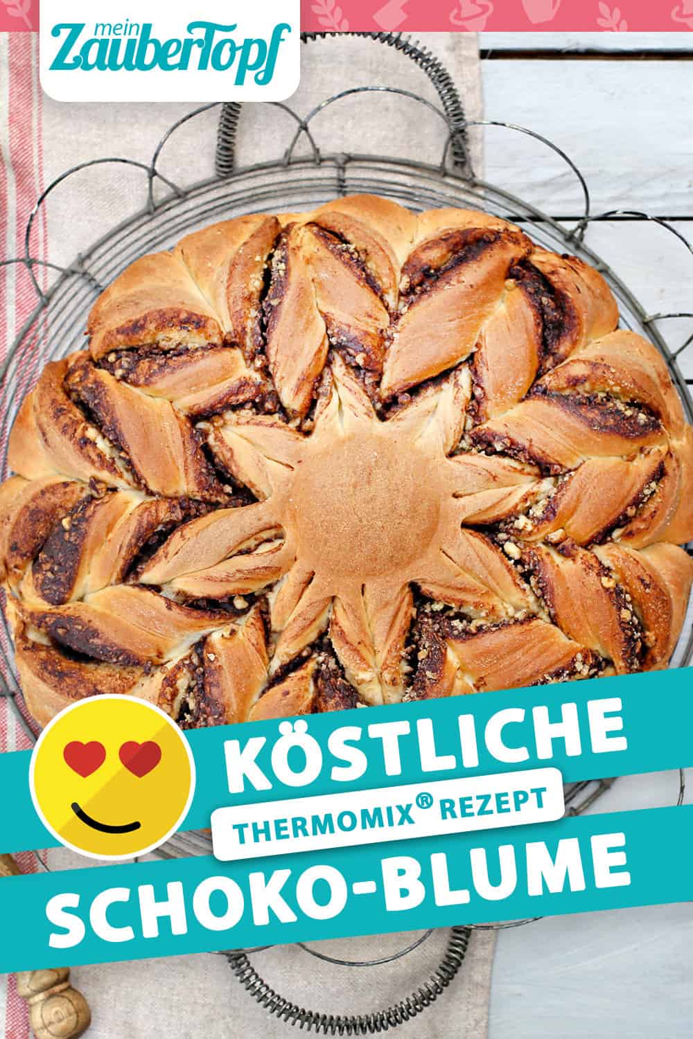 Schoko-Blume aus Hefeteig mit dem Thermomix® – Foto: Alexandra Panella