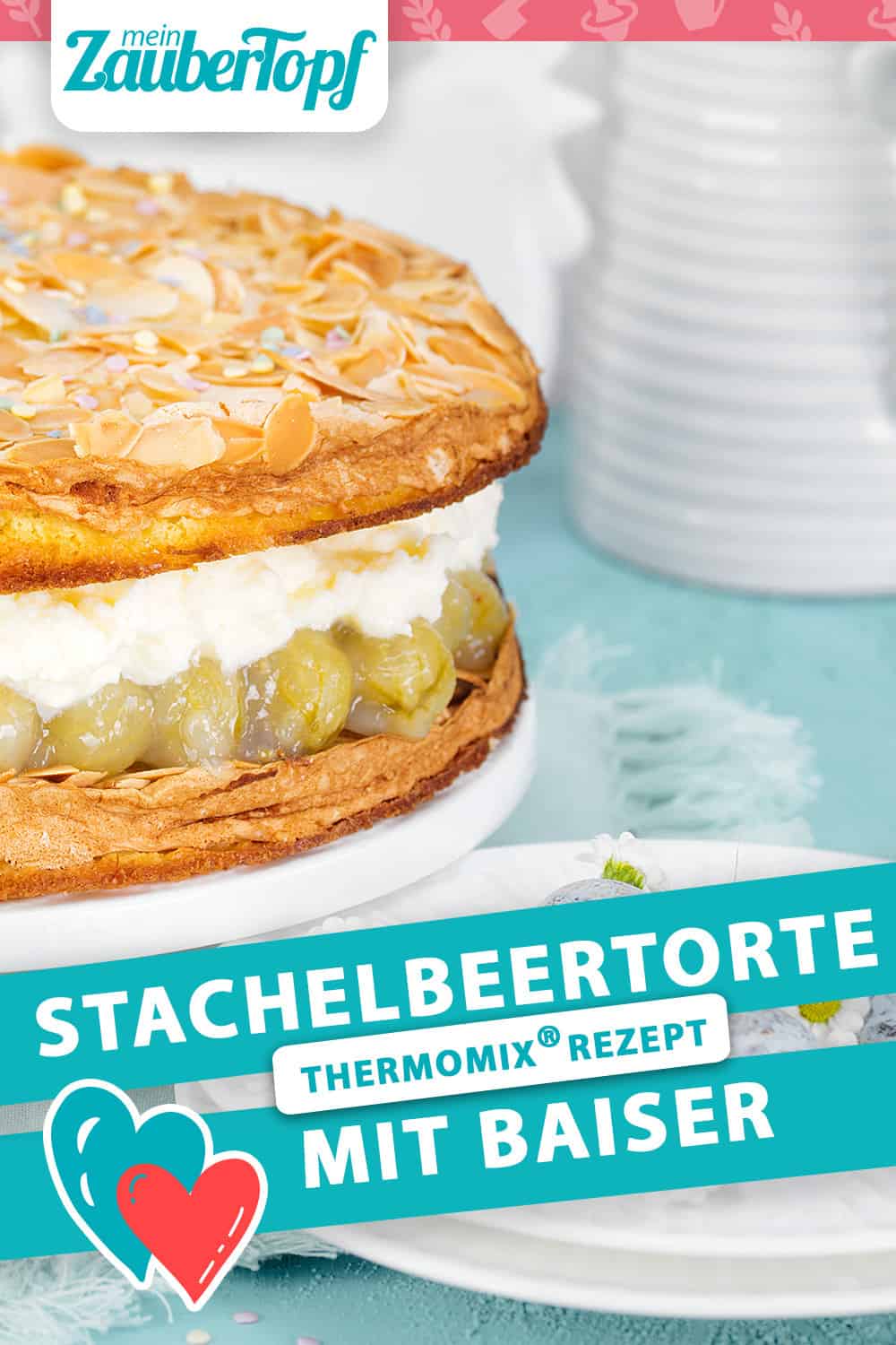 Stachelbeertorte mit Baiser mit dem Thermomix® - Foto: Frauke Antholz