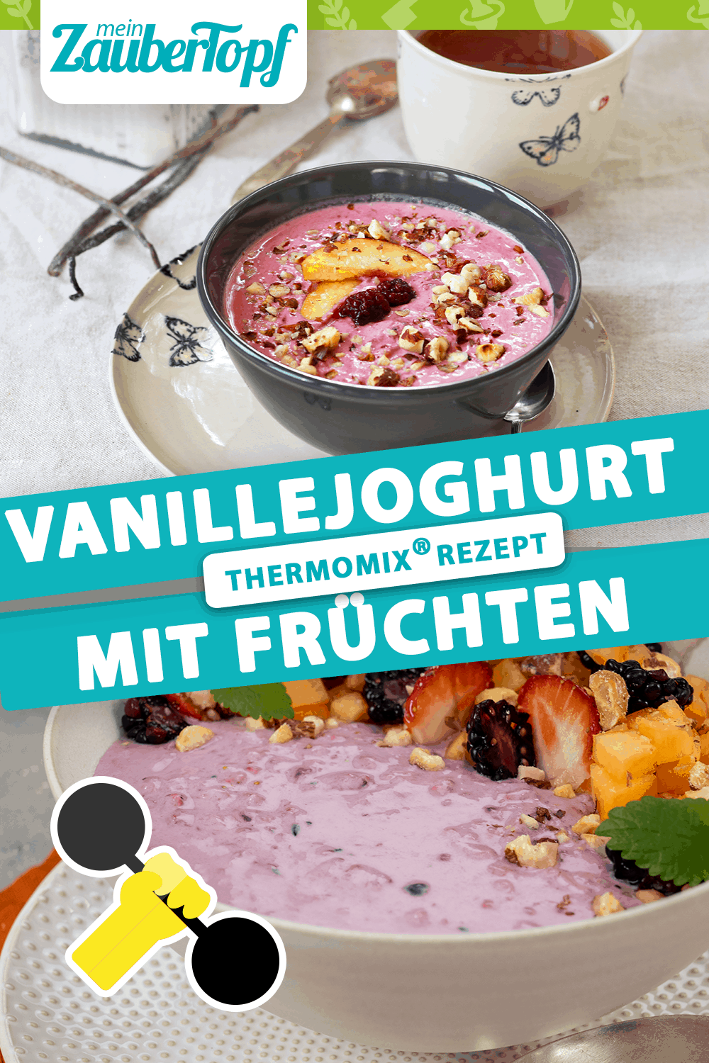 Vanillejoghurt mit gemischten Früchten aus dem Thermomix® - Foto: Alexandra Panella