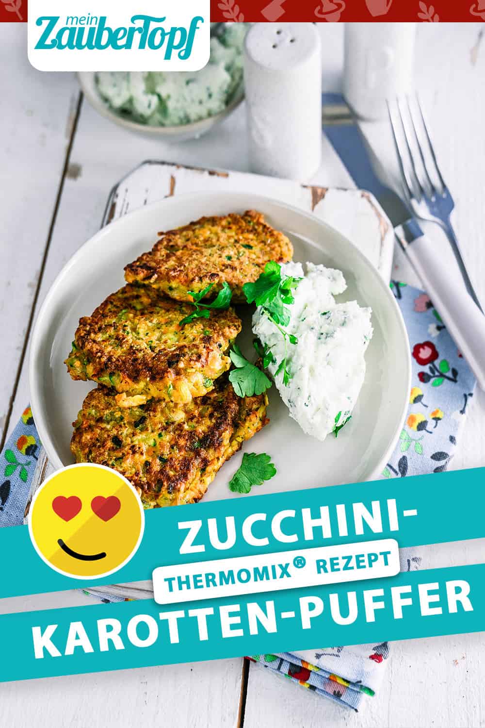 Zucchini-Karotten-Puffer – Rezept für den Thermomix®