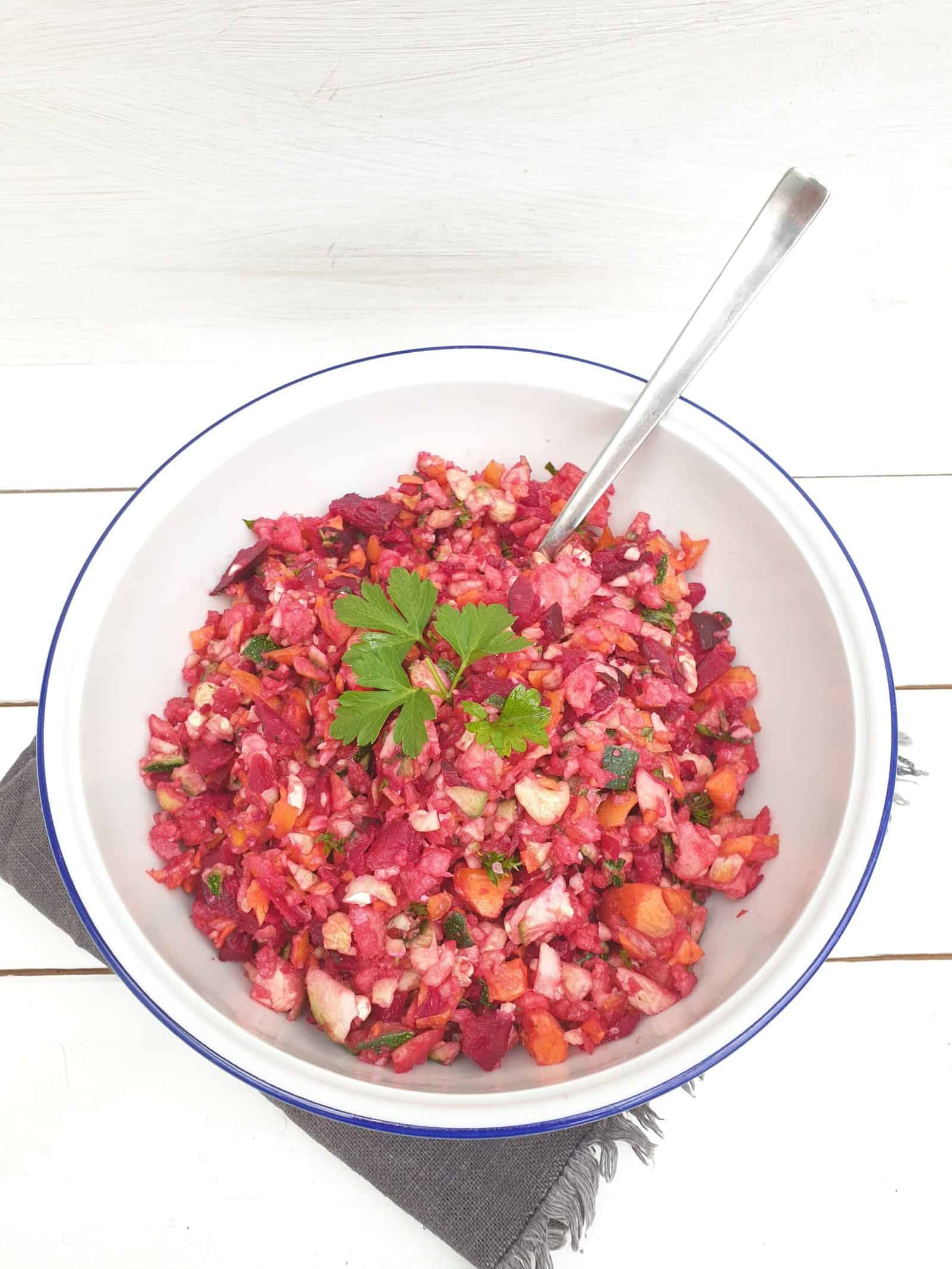 Rote-Bete-Salat mit Zucchini aus dem Thermomix® – Foto: Nicole Stroschein