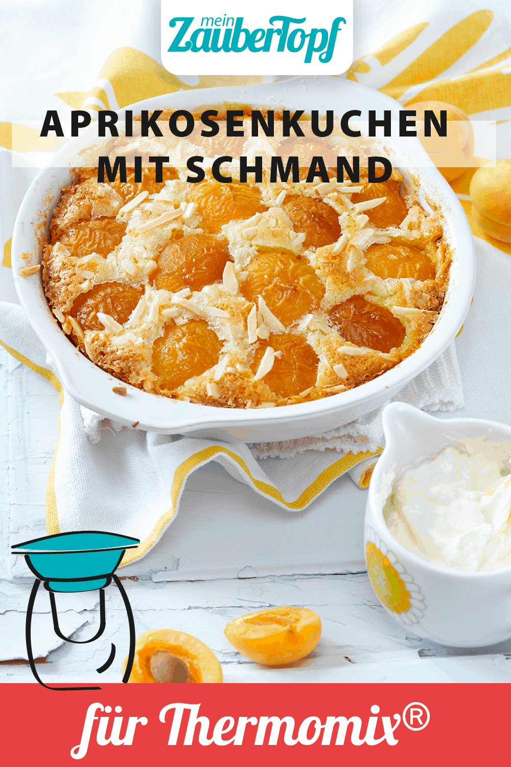 Aprikosenkuchen mit Schmand mit dem Thermomix® - Foto: Frauke Antholz