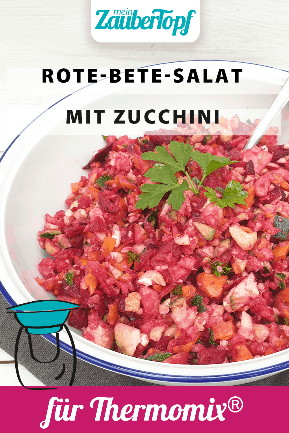 Rote-Bete-Salat mit Zucchini aus dem Thermomix® - Foto: Nicole Stroschein