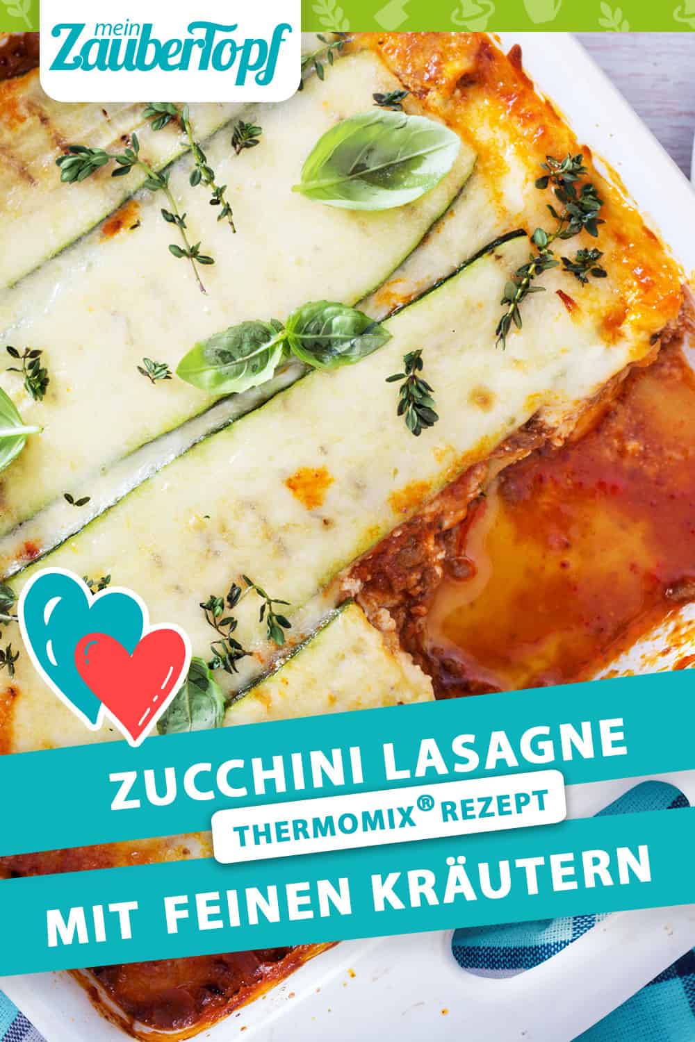 Zucchini Käse Lasagne mit feinen Kräutern mit dem Thermomix® - Foto: shutterstock