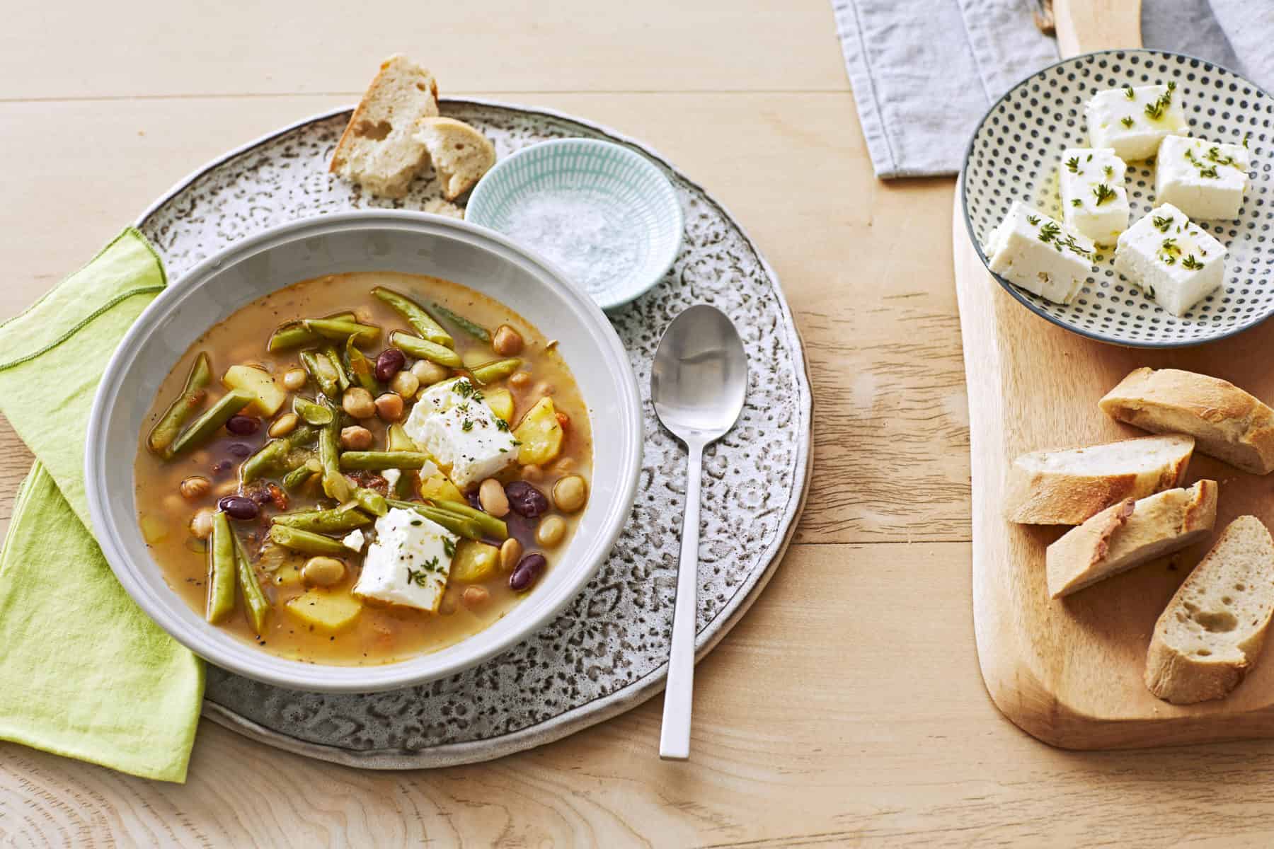 Bohneneintopf mit Feta aus dem Thermomix® – Foto: Jorma Gottwald