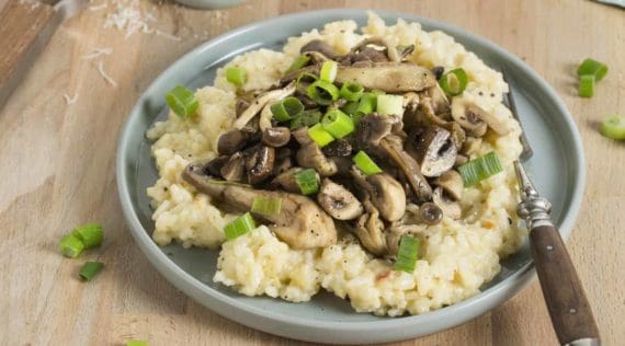 Pilzrisotto mit gebratenen Pilzen mit dem Thermomix