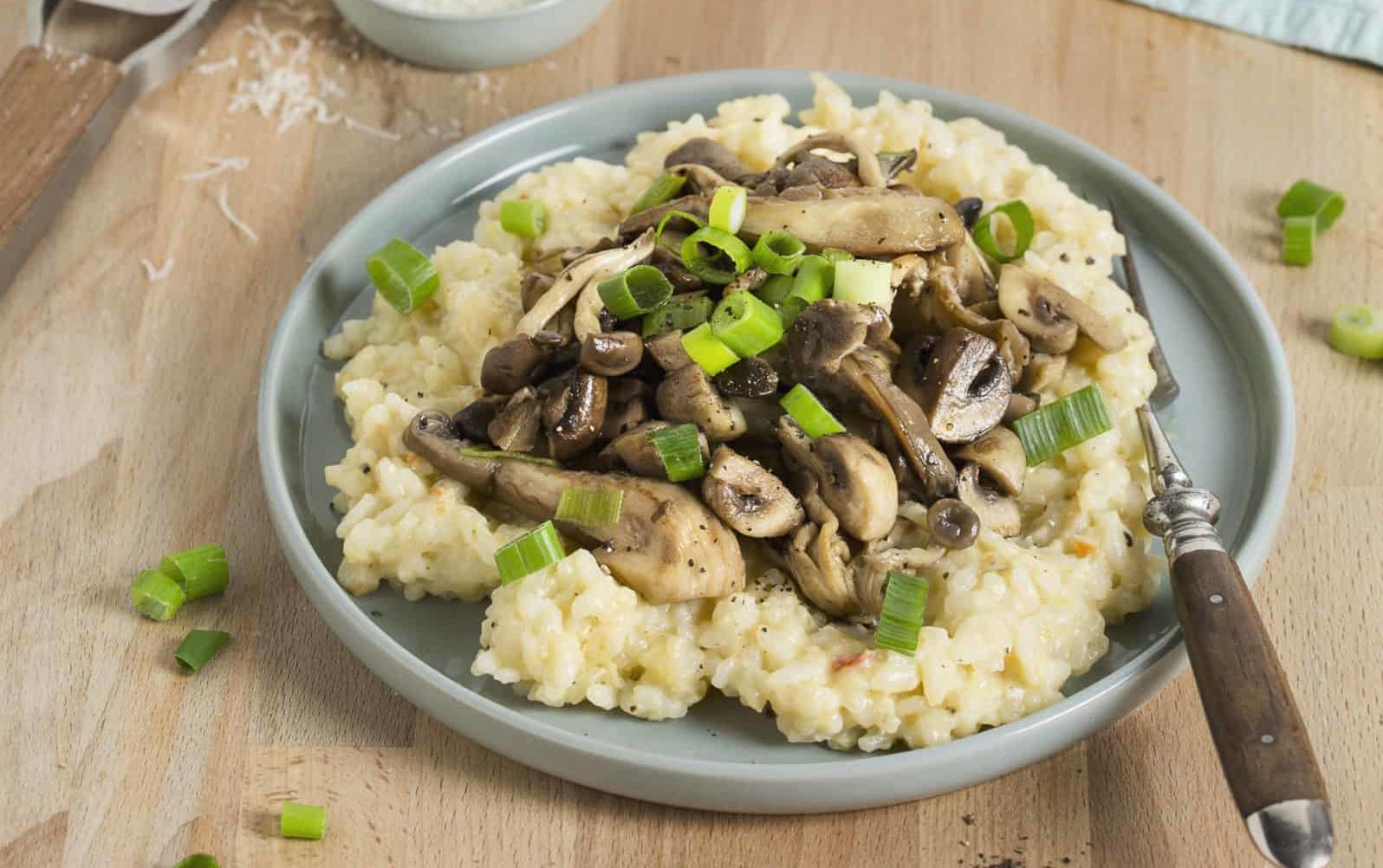 Pilzrisotto mit gebratenen Pilzen – Rezept für den Theromix®