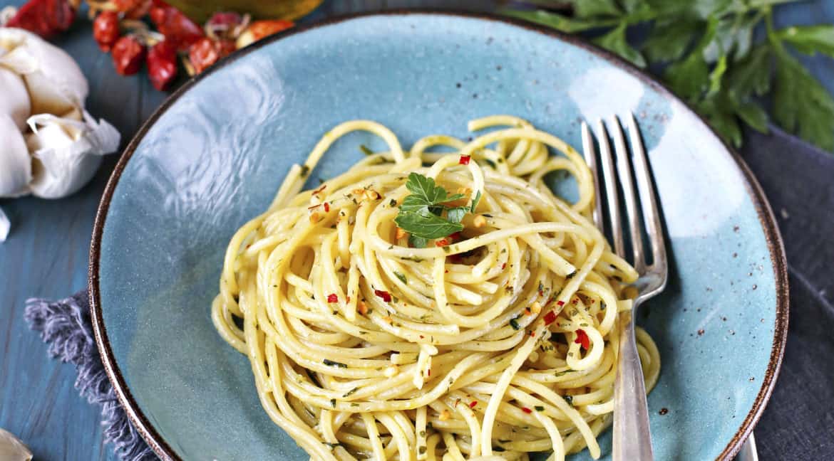 Spaghetti aglio, olio e peperoncino