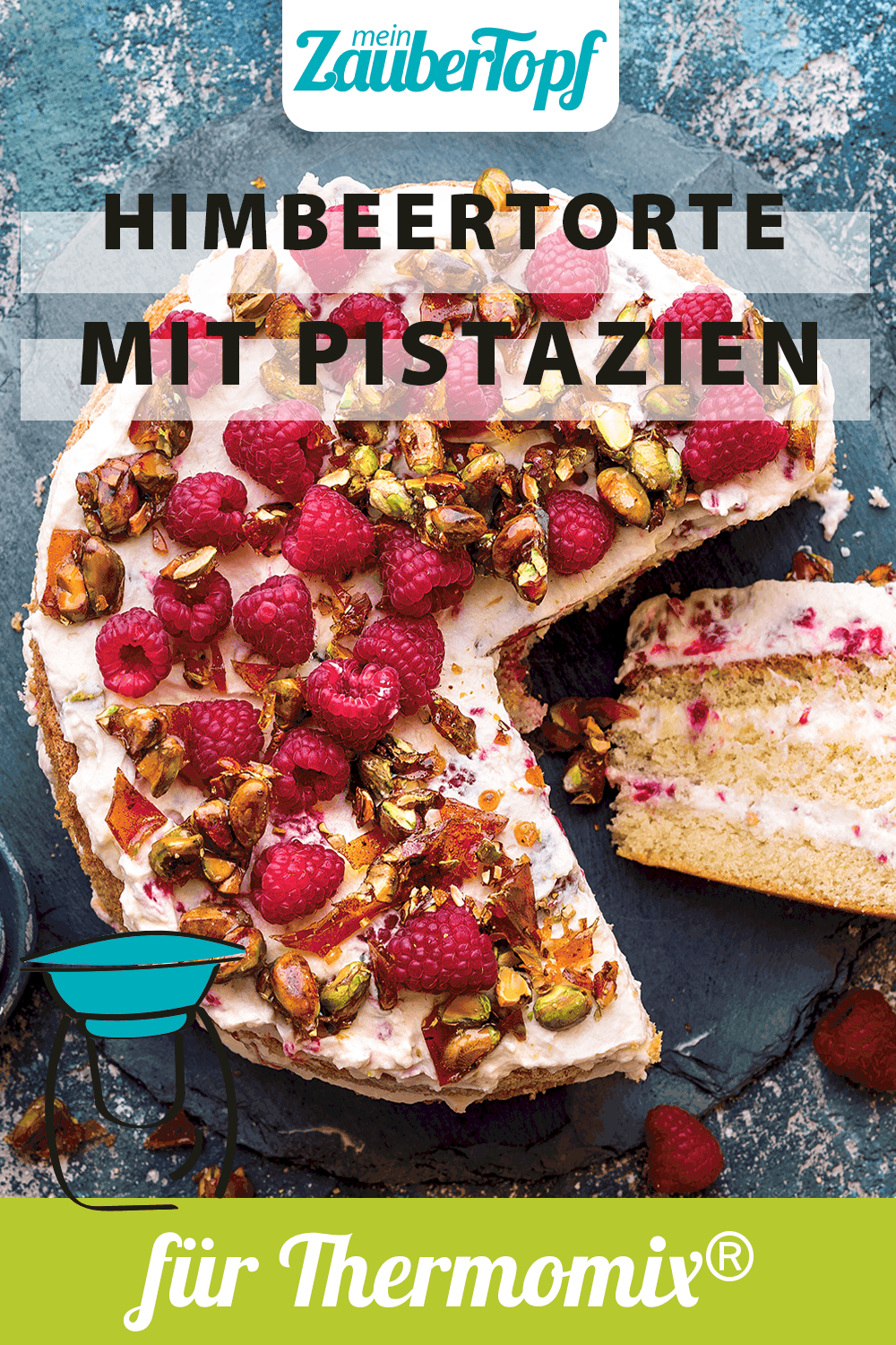 Himbeertorte mit Pistazien mit dem Thermomix® –Foto: Ira Leoni