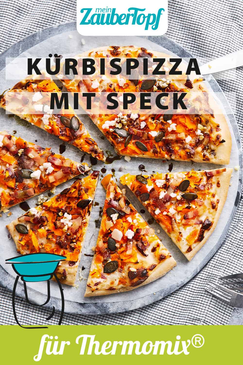 Kürbispizza mit Speck mit dem Thermomix® - Foto: Jorma Gottwald