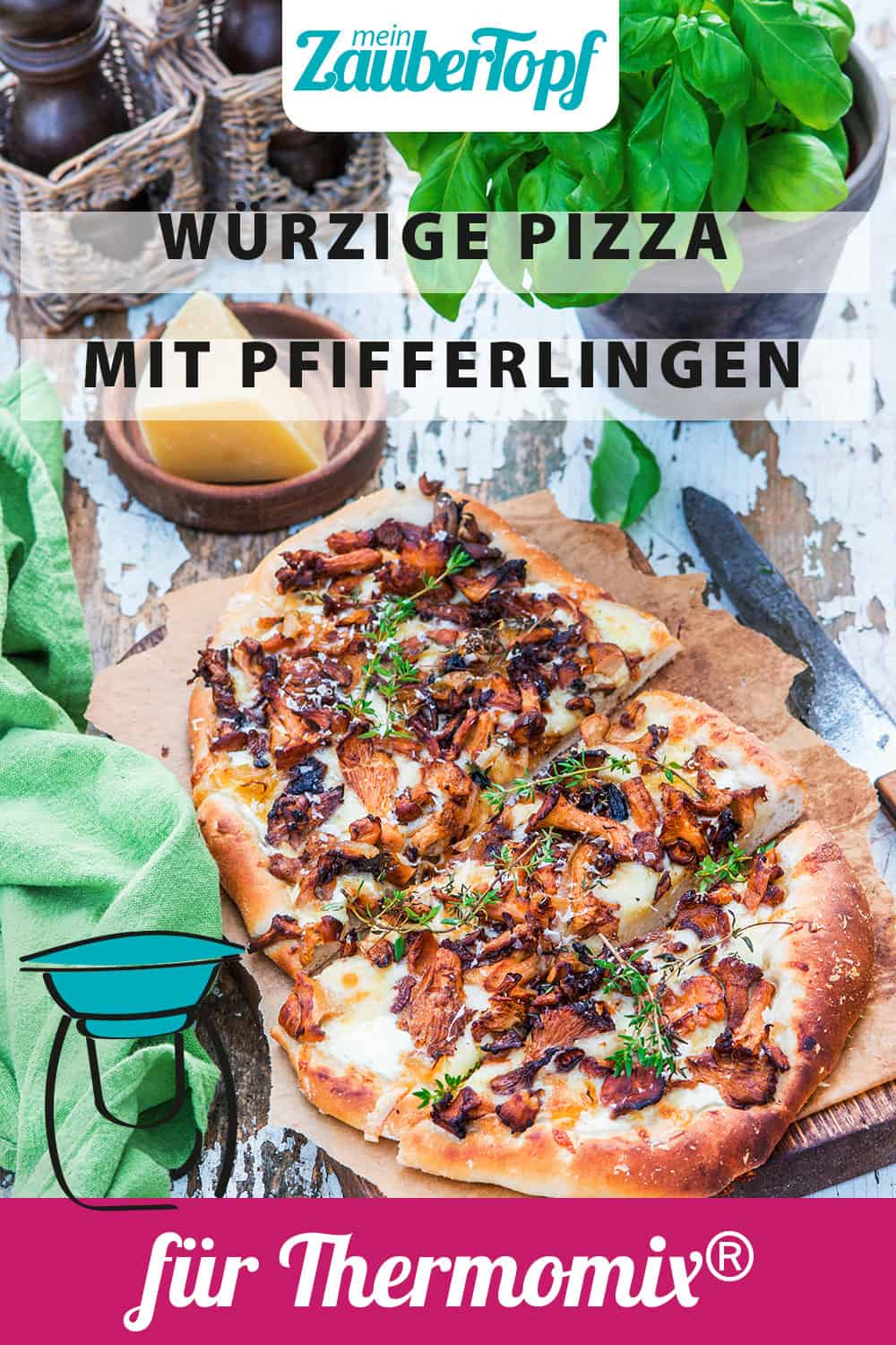 Würzige Pizza mit Pfifferlingen mit dem Thermomix® - Foto: Stockfood