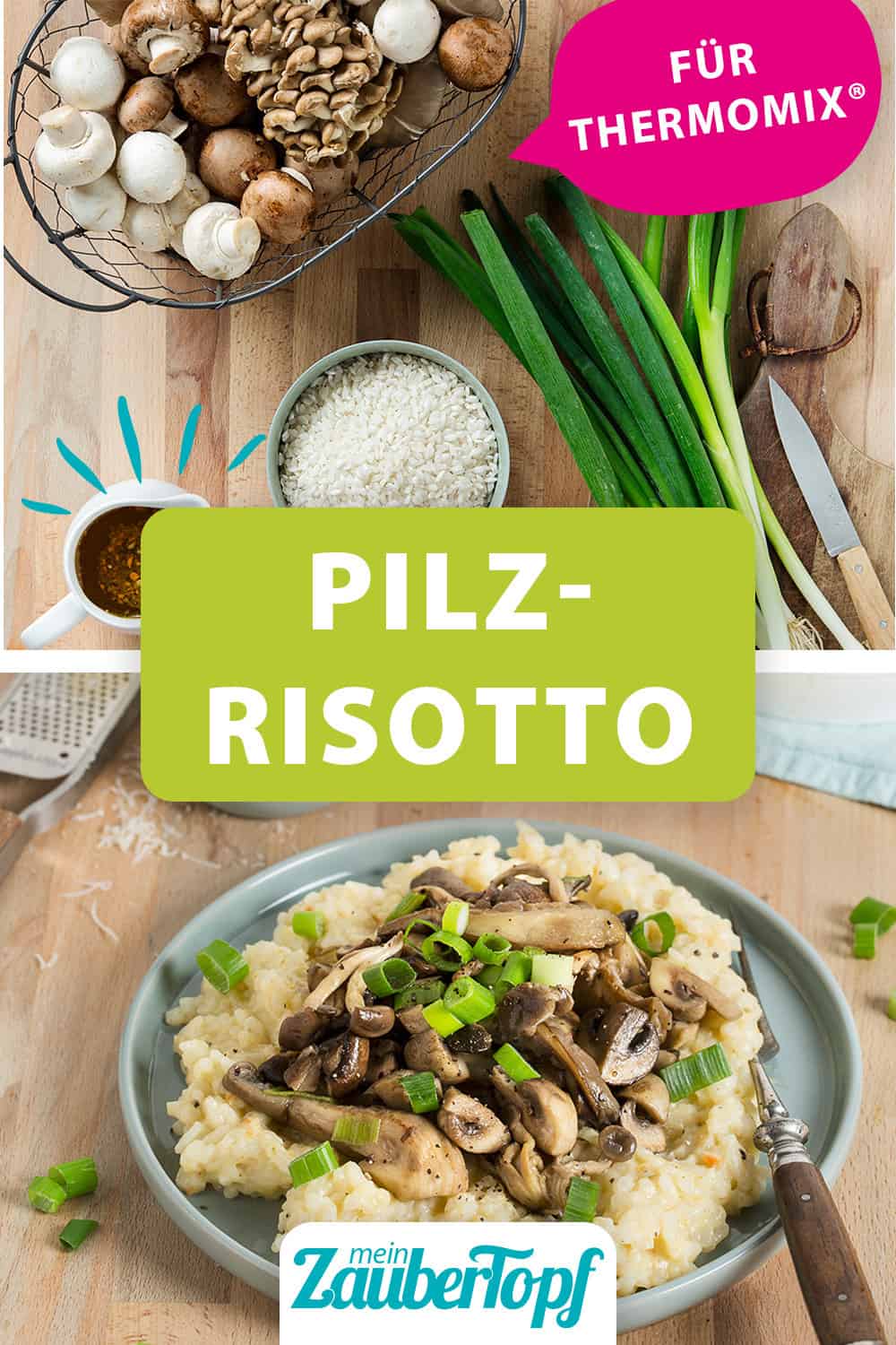 Pilzrisotto mit gebratenen Pilzen mit dem Thermomix® - Foto: Anna Gieseler