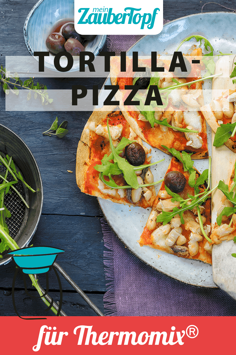 Tortilla-Pizza mit dem Thermomix® – Foto: Frauke Antholz