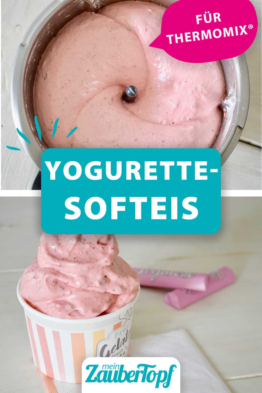 Yogurette Softeis mit dem Thermomix® – Foto: Nicole Stroschein