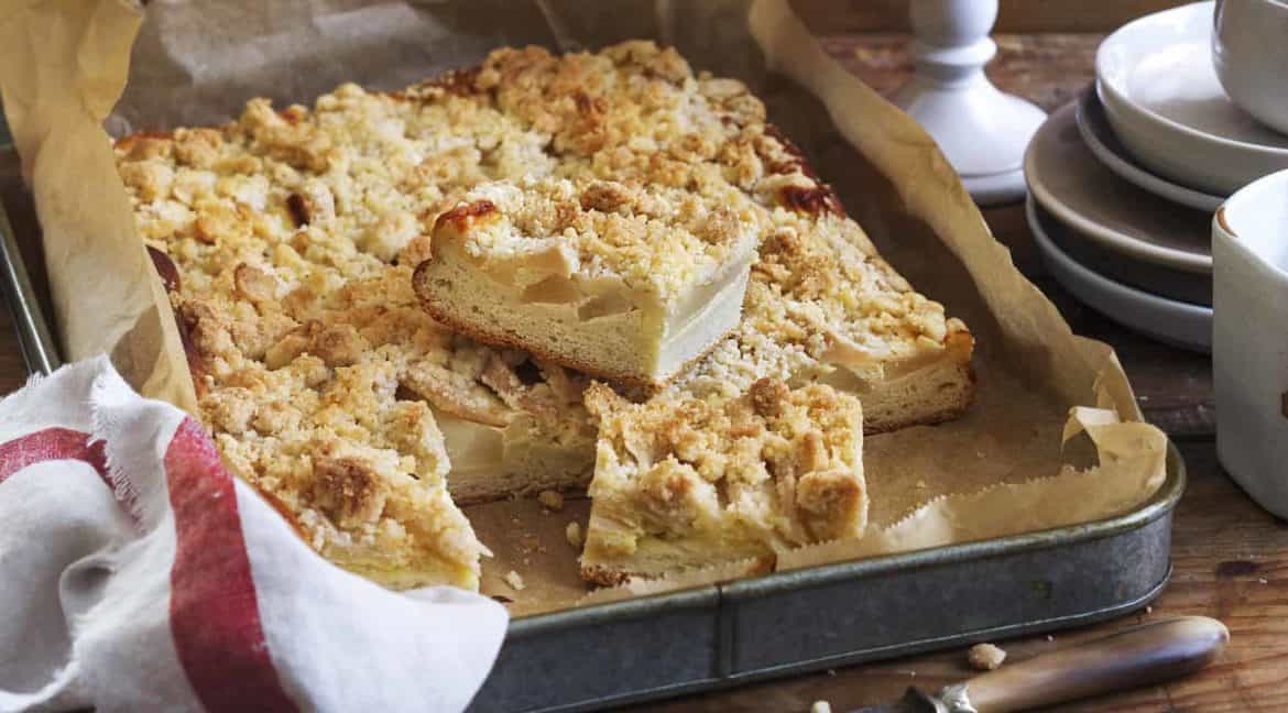 Birnenkuchen mit Streuseln