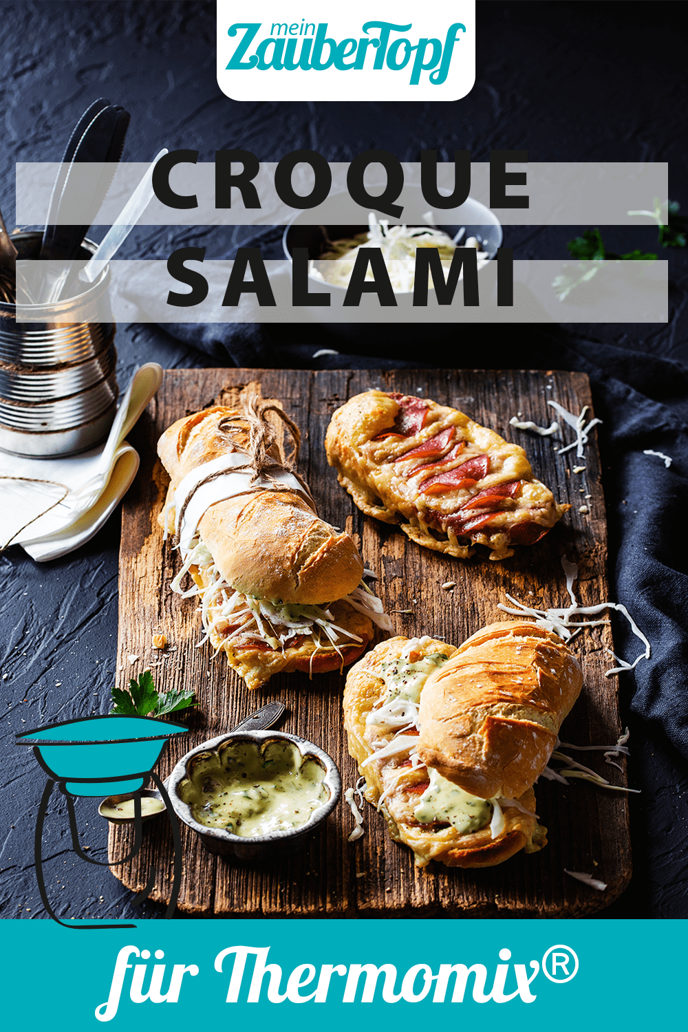 Salami-Croque mit dem Thermomix® – Foto: Anna Gieseler 