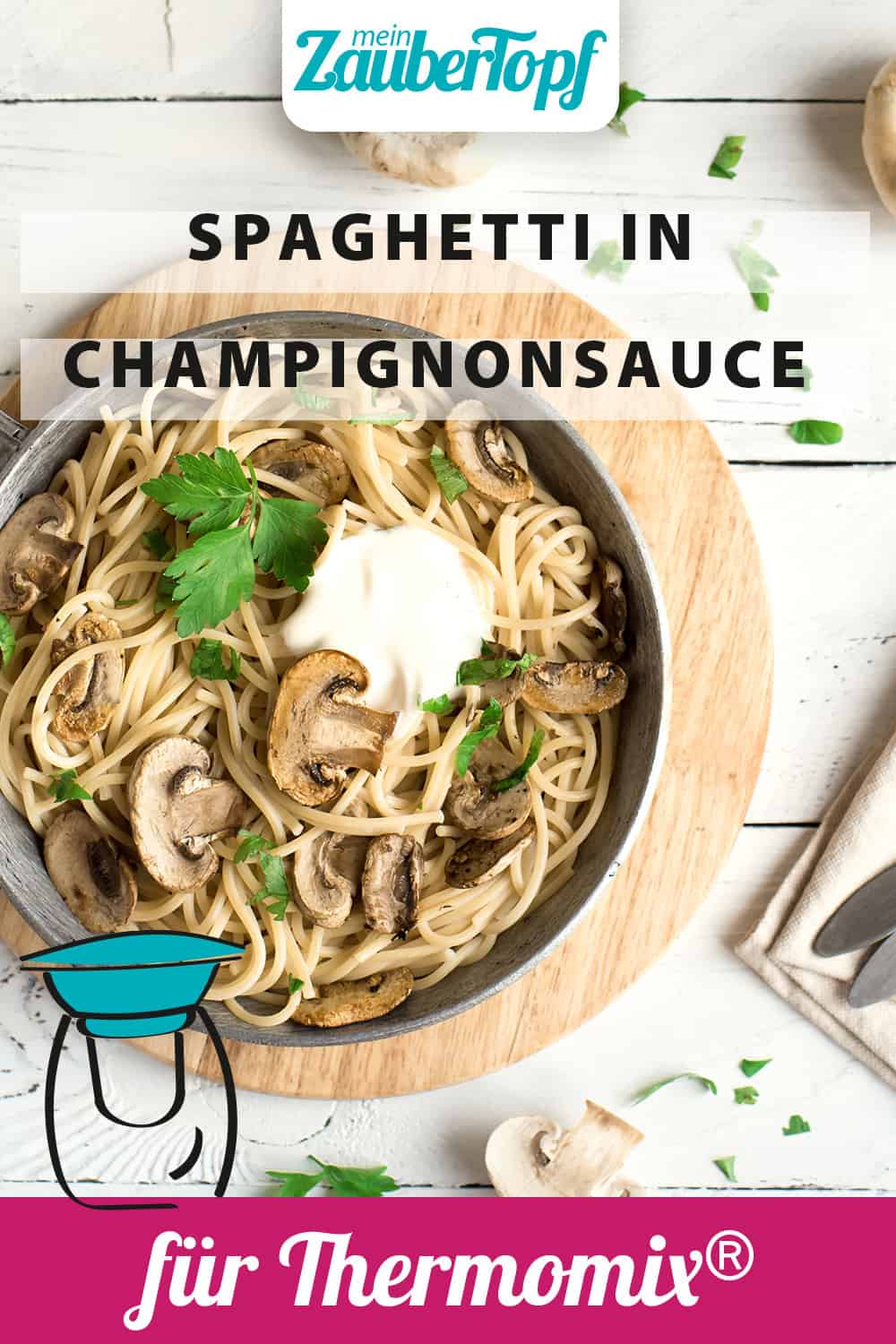 Spaghetti in Champignon-Rahmsoße mit dem Thermomix® – Foto: gettyimages/Mizina