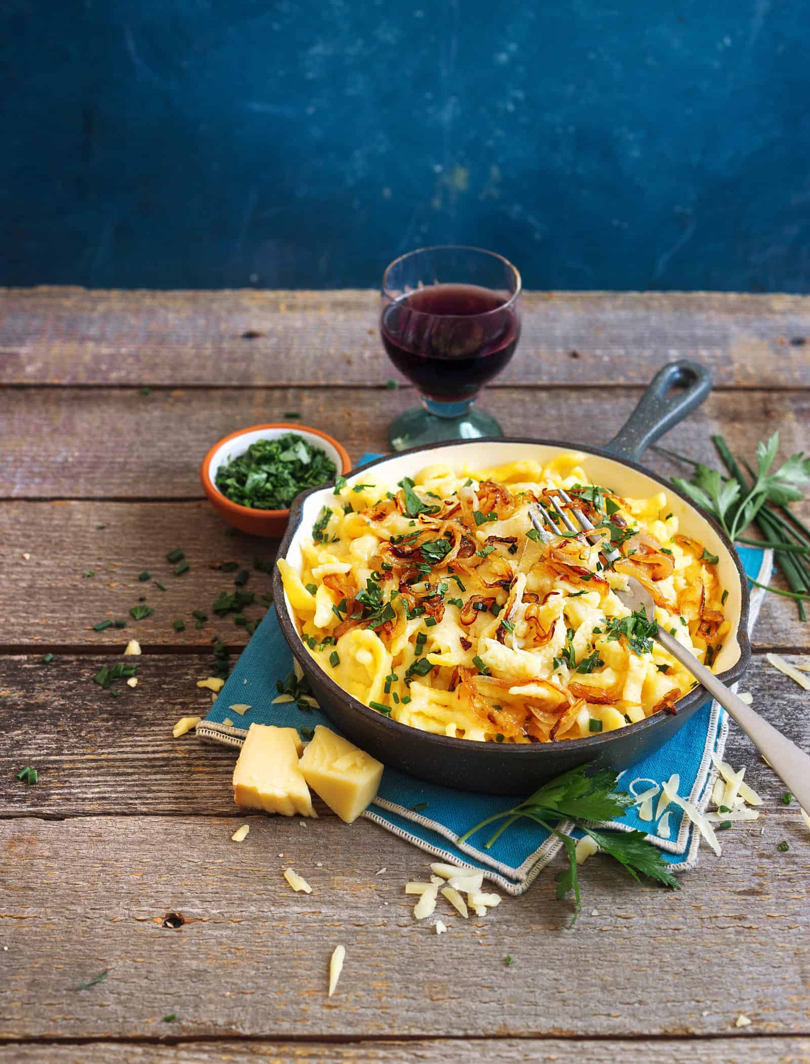 Käsespätzle mit gerösteten Zwiebeln – Foto: Ira Leoni