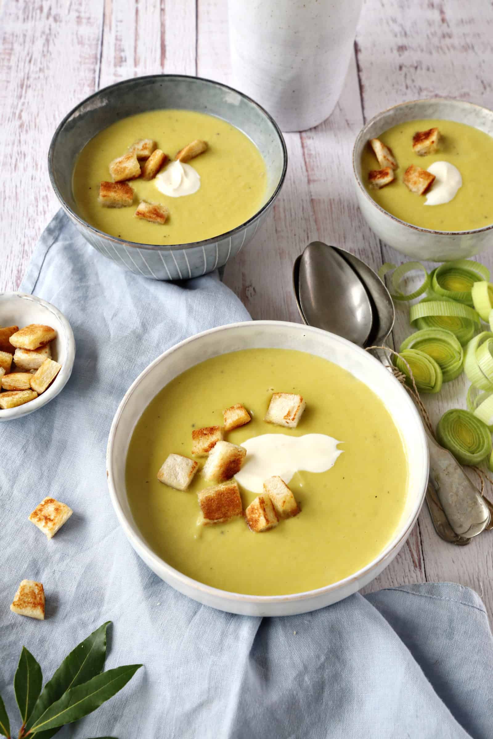 Lauchcremesuppe mit dem Thermomix® – Foto: Alexandra Panella