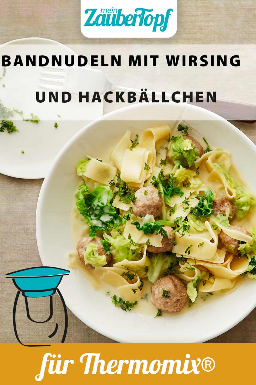 Bandnudeln mit Wirsing und Hackbällchen aus dem Thermomix® -Foto: Jorma Gottwald