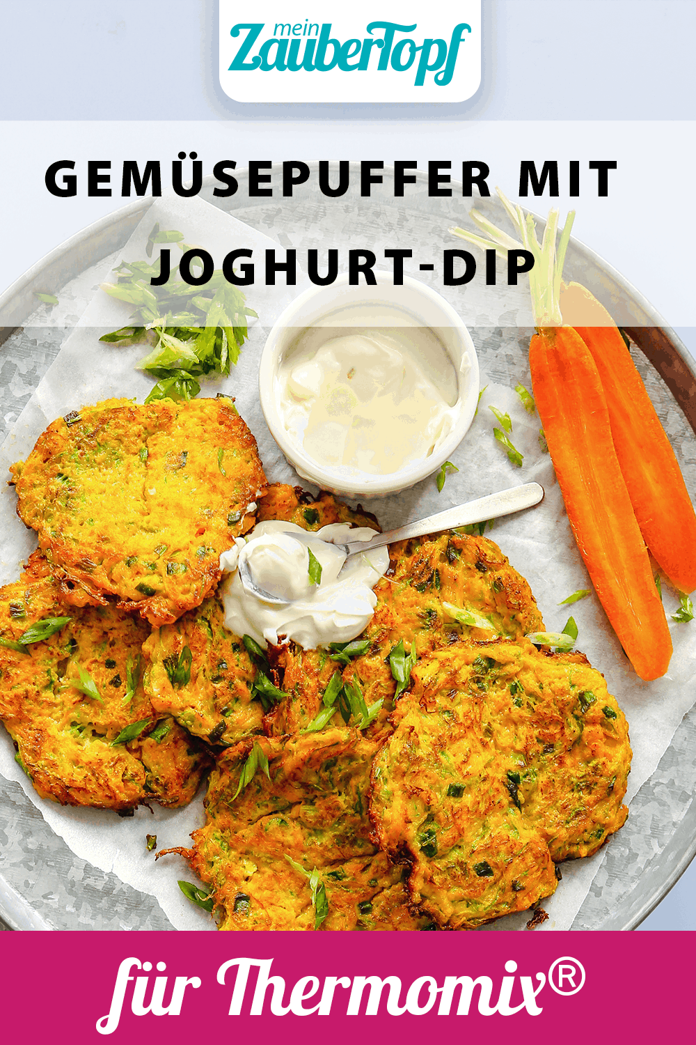 Gemüsepuffer mit Joghurt-Dip mit dem Thermomix® - Foto: shutterstock