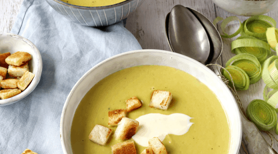 Lauchremesuppe mit Crème fraîche – Rezept für den Thermomix® Lauchremesuppe mit Crème fraîche – Rezept für den Thermomix®
