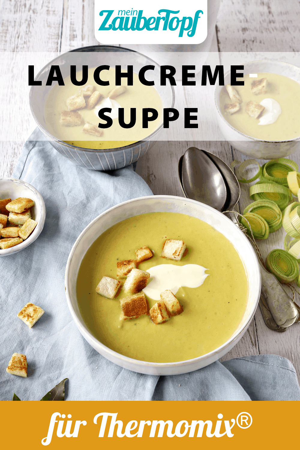 Lauchcremesuppe mit dem Thermomix® – Foto: Alexandra Panella