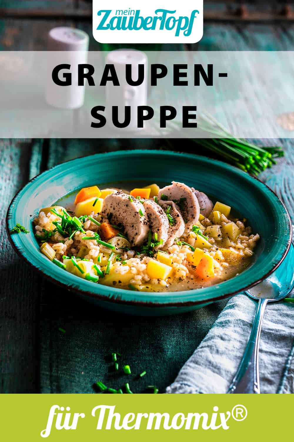 Graupensuppe mit Hähnchen aus dem Thermomix® - Foto: Tina Bumann