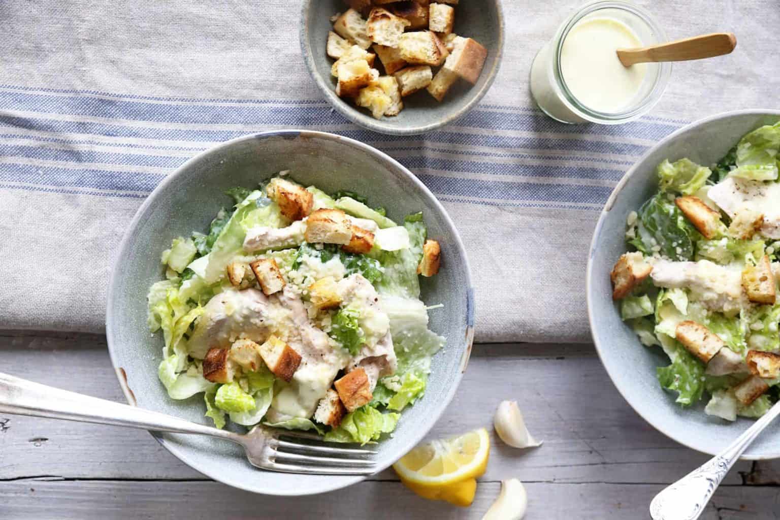 Caesar Salad mit Hühnchen – Rezept für den Thermomix®