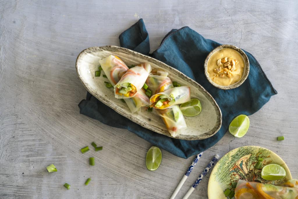 Sommerrollen mit bunten Gemüse mit dem Thermomix® – Foto: Tina Bumann