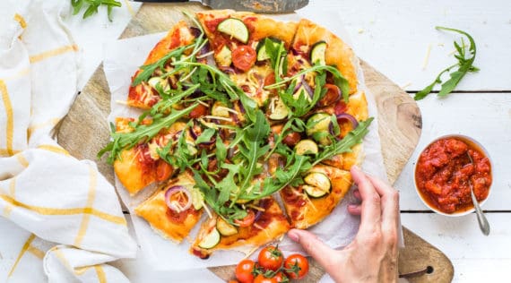 Vegane Pizza mit dem Thermomix® – Foto: Désirée Peikert