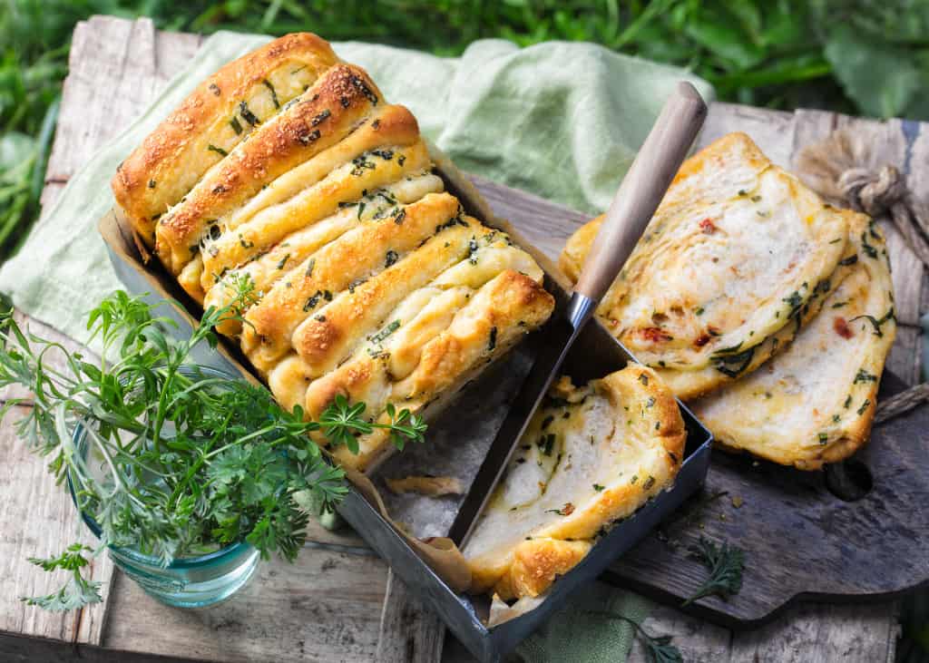 Fächerbrot mit Bärlauchbutter im Thermmomix®