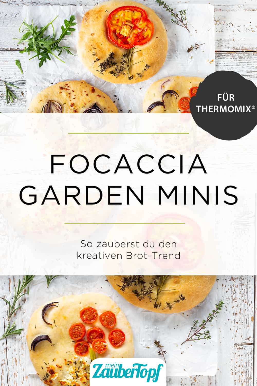 Focaccia Garden Minis mit dem Thermomix® – Foto: Kathrin Knoll