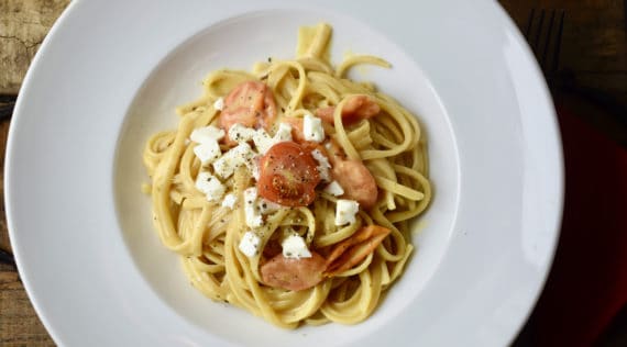 Spagetthi mit Feta und Tomaten aus dem Thermomix® – Foto: Nicole Schmidt