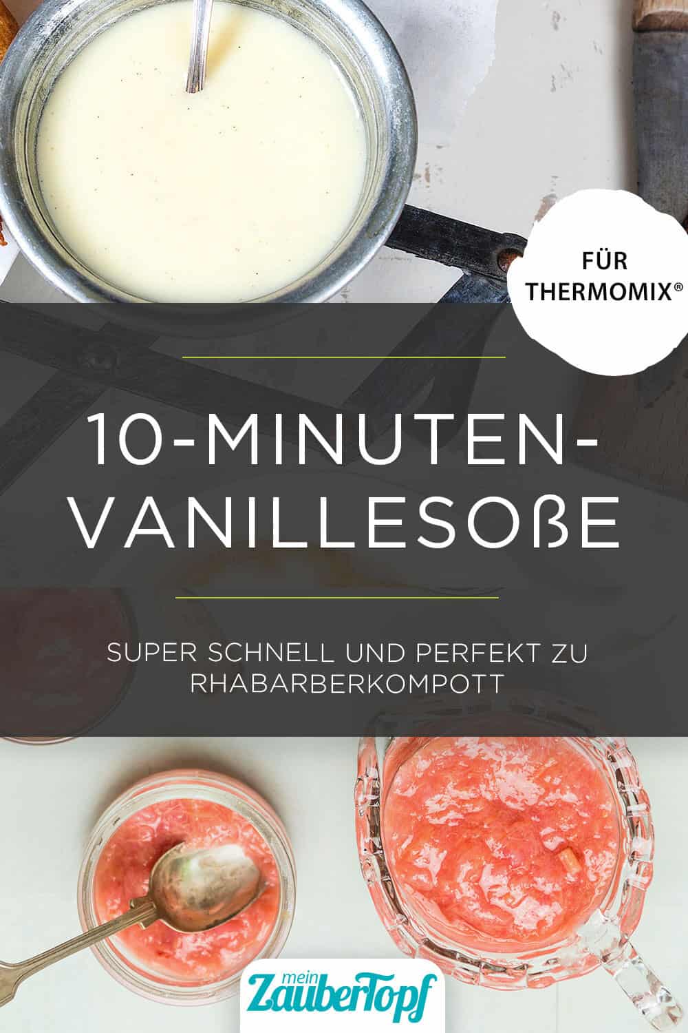 Rhabarberkompott mit Vanillesoße aus dem Thermomix® – Foto: gettyimages / vicuschka