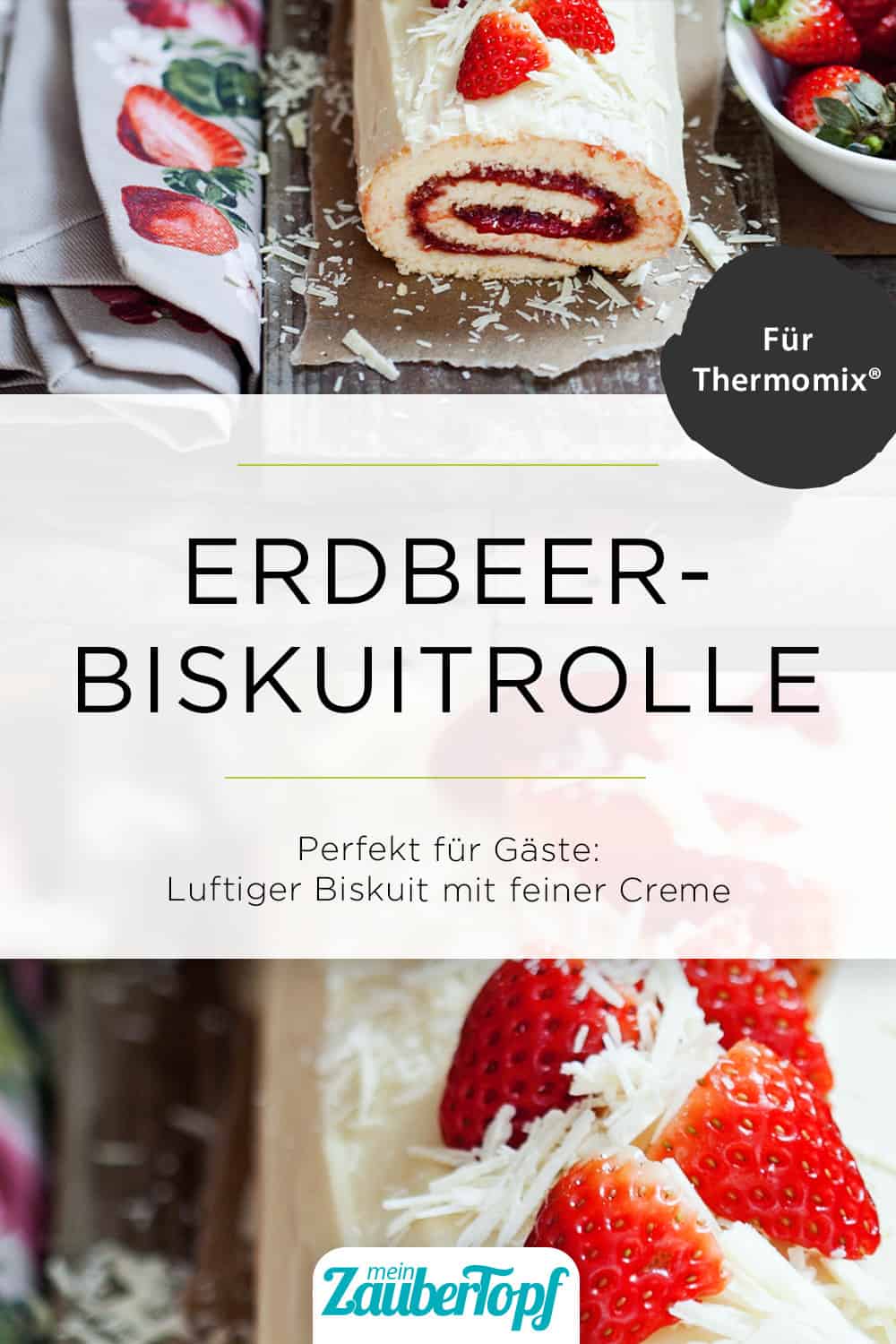 Erdbeeren-Biskuitrolle mit dem Thermomix® - Foto: Ira Leoni