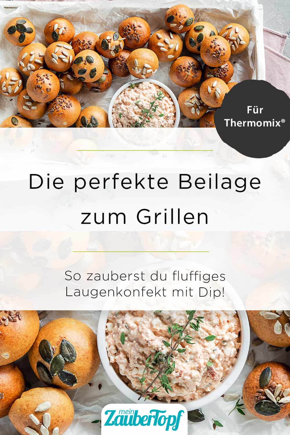 Laugenkonfekt mit Frischkäsedip mit dem Thermomix® - Foto: Anna Gieseler