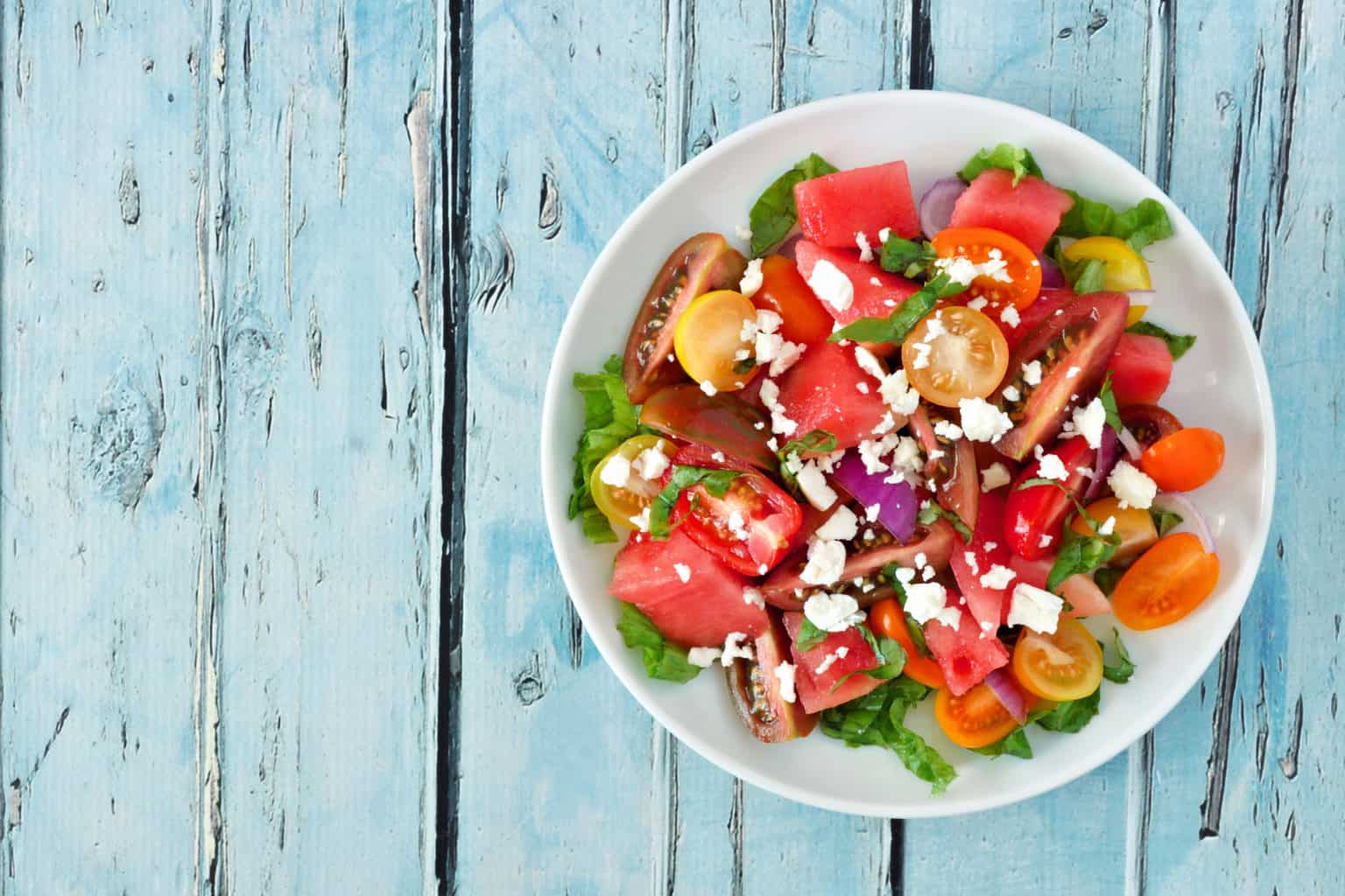 Wassermelonen-Feta-Salat