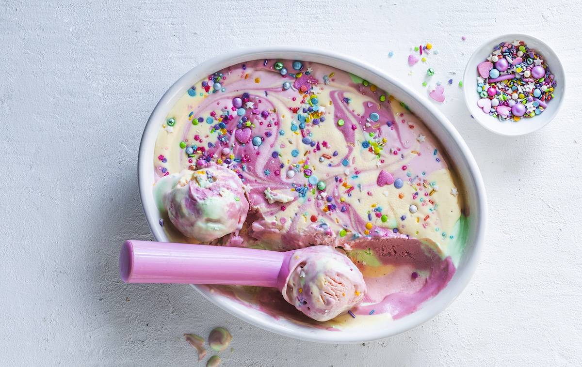 Regenbogen-Eis aus dem Thermomix® – Foto: Anna Gieseler