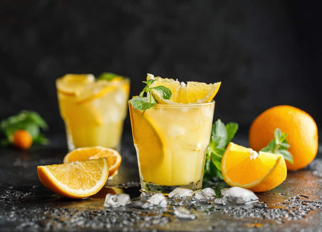 Zwei Gläser mit Solero Cocktail aus dem Thermomix®