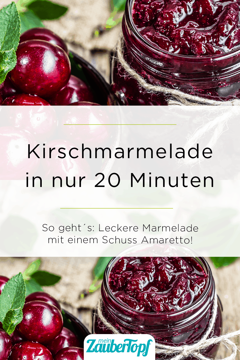 Kirschmarmelade mit Amaretto – Rezept für den Thermomix®