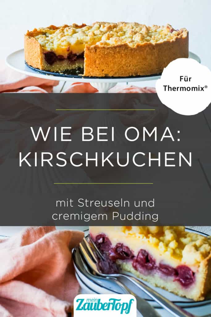 Kirschkuchen mit Pudding – Rezept für den Thermomix® Kirschkuchen mit Pudding – Rezept für den Thermomix®