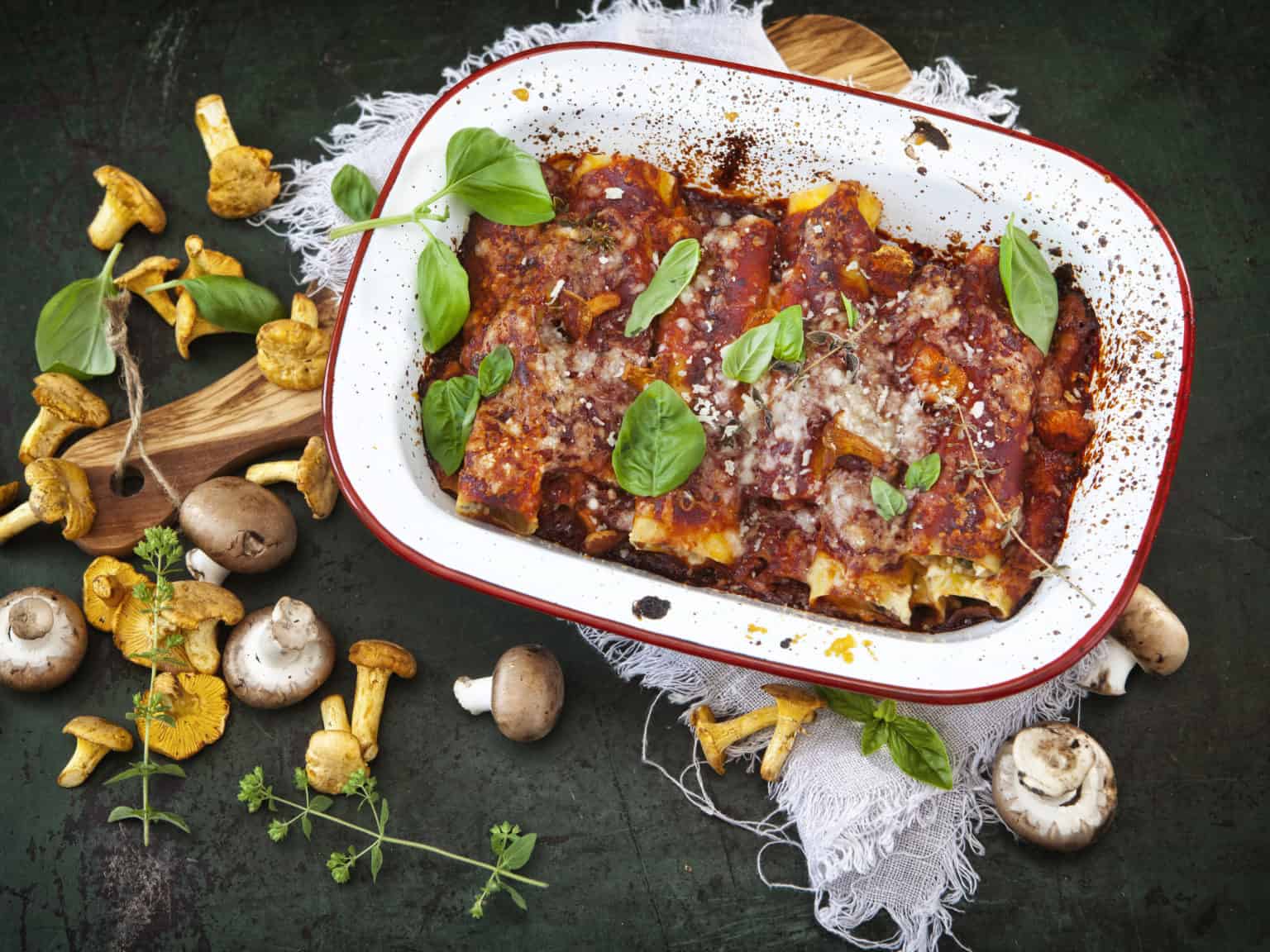 Cannelloni mit Pilzen