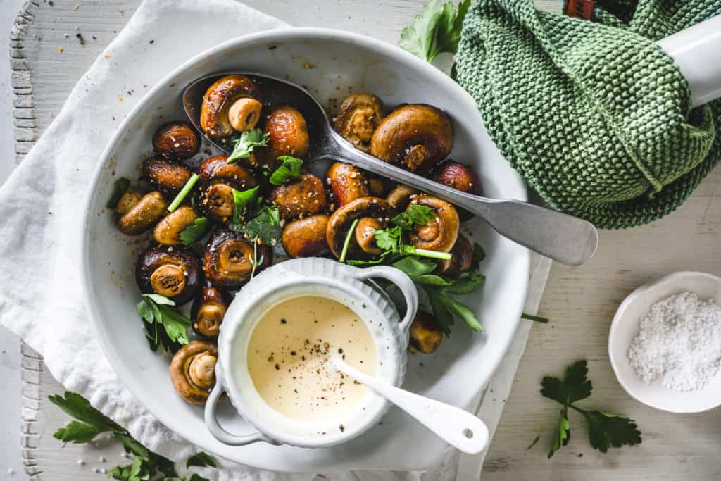 Champignons in Knoblauchsoße mit dem Thermomix® – Foto: Tina Bumann