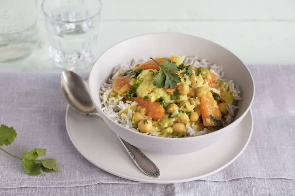 Kichererbsen-Curry mit Reis aus dem Thermomix® - Foto: Kathrin Knoll