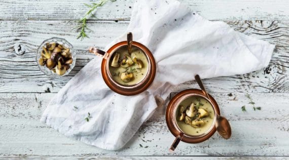 Maronencremesuppe mit Pilztopping mit dem Thermomix® – Foto: Anna Gieseler